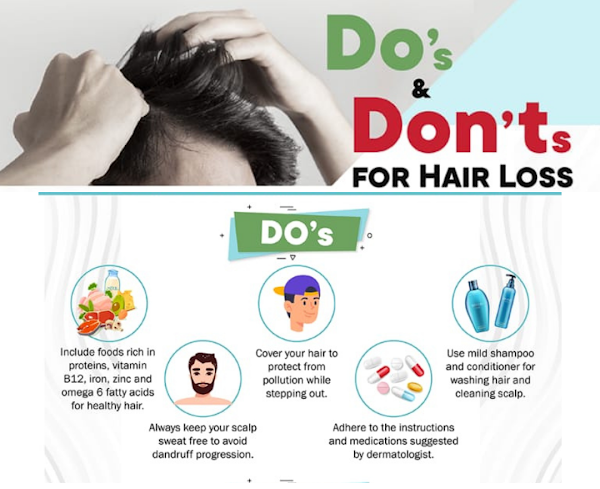 Do's & Don'ts For Hair Fall - Total Skin Pro Clinic